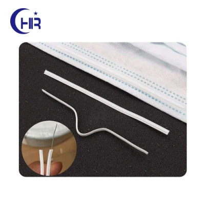 Alambre de puente de clip de nariz de tiras de aluminio percut flexible de 5 mm para mascarilla